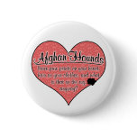 Afghan Hound Paw Prints Dog Humor Button
