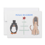 Afghan Hound Peace On Earth Personalized Invitations