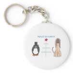 Afghan Hound Peace On Earth Key Chain