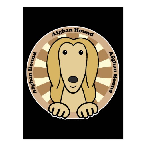 Afghan Hound Post Card