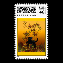 afghan hound postage