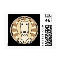 Afghan Hound Postage Stamp