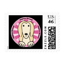 Afghan Hound Postage Stamp