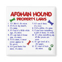 Afghan Hound Property Laws 2 magnets by poochloverstuff Afghan Hound Property Laws 2 magnets