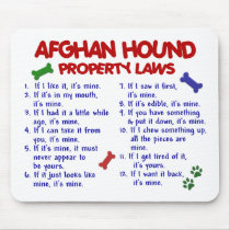 Afghan Hound Property Laws 2 Mouse Pads