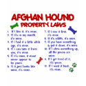 AFGHAN HOUND Property Laws 2 t-shirts by poochloverstuff AFGHAN HOUND Property Laws 2 t-shirts