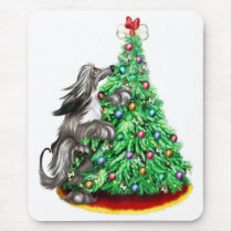 Afghan Hound Reach Goals Black Mouse Pad