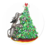Afghan Hound Reach Goals Black Sticker