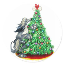 Afghan Hound Reach Goals Blue stickers