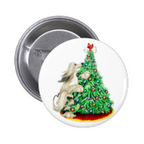 Afghan Hound Reach Goals Cream buttons