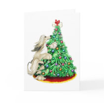 Afghan Hound Reach Goals Cream Card