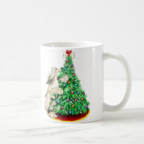 Afghan Hound Reach Goals Cream mugs