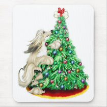 Afghan Hound Reach Goals Cream Mousepad
