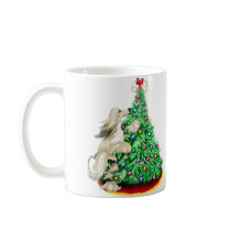 Afghan Hound Reach Goals Cream Coffee Mugs