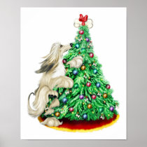 Afghan Hound Reach Goals Cream posters