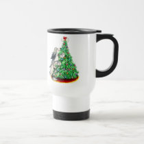 Afghan Hound Reach Goals Domino Blue Cream mugs