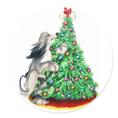 Afghan Hound Reach Goals Domino Blue Cream Stickers by DanesRUs