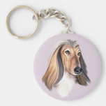 Afghan Hound Red HS Keychains