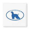 Afghan Hound Silhouette Magnet by dogsilhouettes Afghan Hound Silhouette Magnet
