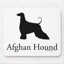 Afghan Hound Silhouette Mousepad