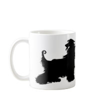 Afghan Hound Silhouette Coffee Mug