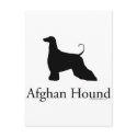 Afghan Hound Silhouette postcards