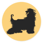 Afghan Hound Silhouette Stickers