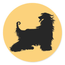 Afghan Hound Silhouette Stickers