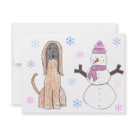Afghan Hound & Snowman Announcement