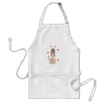 Afghan Hound Valentine Ears Aprons
