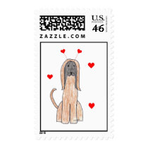 Afghan Hound Valentine Ears Postage