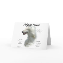 Afghan Hound (wht) History Design cards by GreyWolfCreation Afghan Hound (wht) History Design cards