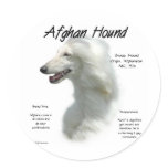 Afghan Hound (wht) History Design Sticker
