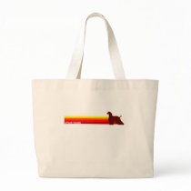 Afghan Hound With Stripes Bag