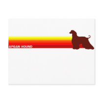 Afghan Hound With Stripes Postcard