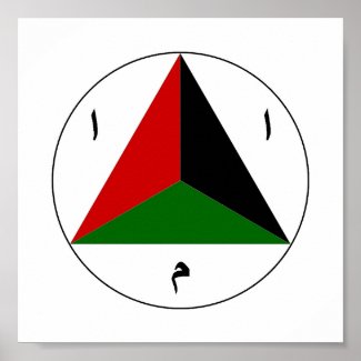 Afghan National Army Air Force Roundel Poster print