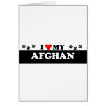 AFGHAN RETRIEVERI GREETING CARD