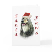 Afghan Santa Paws cards by GreyWolfCreation Afghan Santa Paws cards