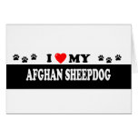 AFGHAN SHEEPDOG CARDS