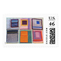 Afghan squares - knitting postage stamps