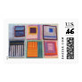 Afghan squares - knitting postage stamps