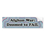 Afghan War Doomed to FAIL bumpersticker Bumper Sticker