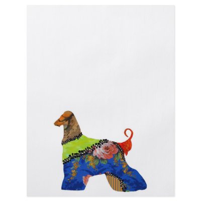 AfghanHound Patchwork Pet Flyer by jaisjewels