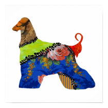 AfghanHound Patchwork Pet Print by jaisjewels AfghanHound Patchwork Pet Print