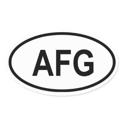 Afghanistan "AFG" Sticker by abbeyz71