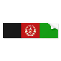 Afghanistan/Afghan/Afghani Flag Bumper Sticker