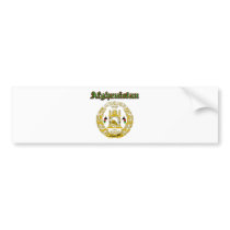 Afghanistan coat of arms designs bumper sticker