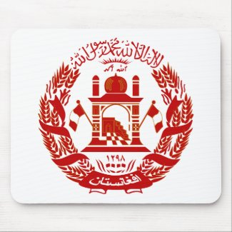 Afghanistan Coat of Arms mousepad