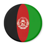 Afghanistan Fisheye Flag Magnet