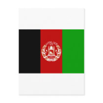 Afghanistan  Flag AF Postcards